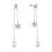 sier Six Pointed Star Zircon Earrings Jewelry_ipsvogv.com