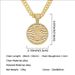 Hip Hop Full Diamond US Dollar Round Card Hollow out Pendant Cuban Chain Necklace Men's Cool and Dominant Exaggerated_ipsvogv.com
