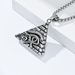 Ancient Egyptian Pyramid Eye of Horus Titanium Steel Necklace Pendant Retro Niche Personality Art Wear Pendant_ipsvogv.com