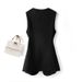Women's Clothing round neck vest new design slim fit plaid vest outer wear waistcoat _ipsvogv.com
