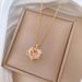 Love 【 】 Star Light Luxury Charm Gorgeous Full Diamond Necklace Women's Versatile Clavicle Titanium Steel Chain 【 】_ipsvogv.com