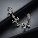 Vintage Crown Cross Earrings For Men, Versatile, Small, Luxury, High End, Earrings, Personalized And Elegant Accessories_ipsvogv.com