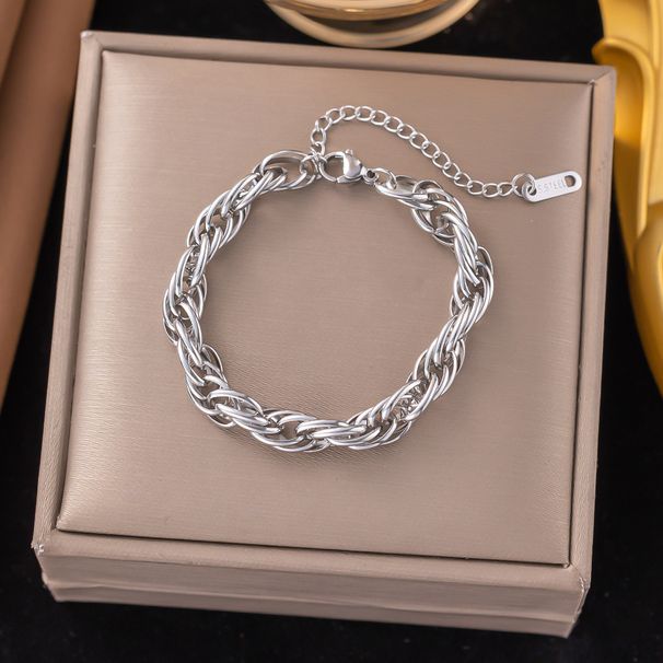 Versatile Double-layer Winding Keel Chain Stainless Steel Necklace For Women Without Fading_ipsvogv.com