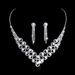 Elegant Bridal Jewelry Set - Rhinestone & Pearl Necklace & Earrings For Wedding_ipsvogv.com