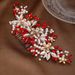 Women's Jewelry Pearl Hair Comb Bridal Hair Accessory With Rhinestones For Wedding Updo Hairstyles - Handcrafted Floral Design_ipsvogv.com