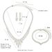 Bridal Jewelry Set - 3-Piece Zircon Necklace, Earrings & Bracelet For Wedding_ipsvogv.com