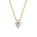 Unisex diamond pendant heart shaped zircon engagement necklace for women hot selling gold plated jewelry_ipsvogv.com