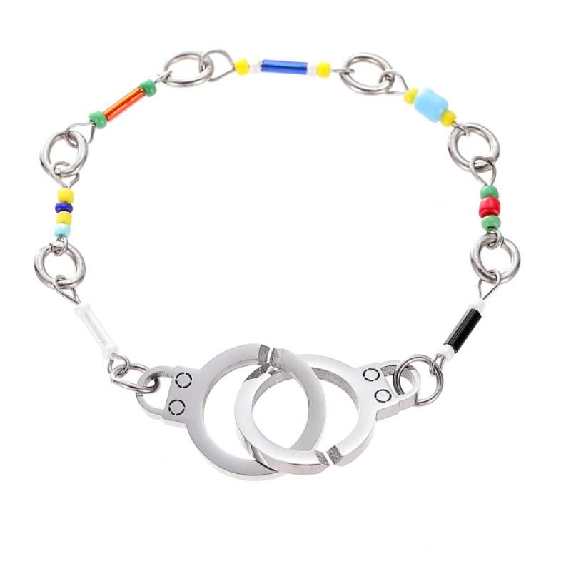 Bracelet Colorful Bracelet Handcuffs Accessories Ins Trendy Design Couple Beaded Hand Jewelry_ipsvogv.com