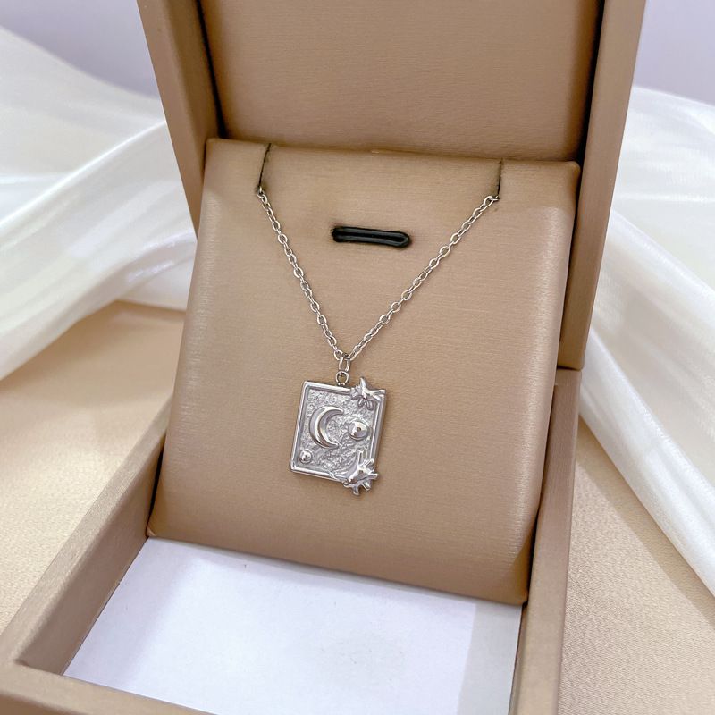 Full Body 【 Titanium Steel 】 Planet's Minimalist Wind Furnace With Genuine Gold Necklace, Female Ins Mesh Red Collarbone 【 】 Necklace,_ipsvogv.com