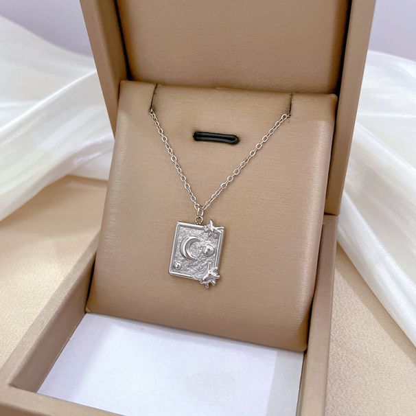 Full Body 【 Titanium Steel 】 Planet's Minimalist Wind Furnace With Genuine Gold Necklace, Female Ins Mesh Red Collarbone 【 】 Necklace,_ipsvogv.com