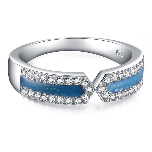 Zircon Jewelry Ins New Pure Copper Drip Oil Women's Ring_ipsvogv.com