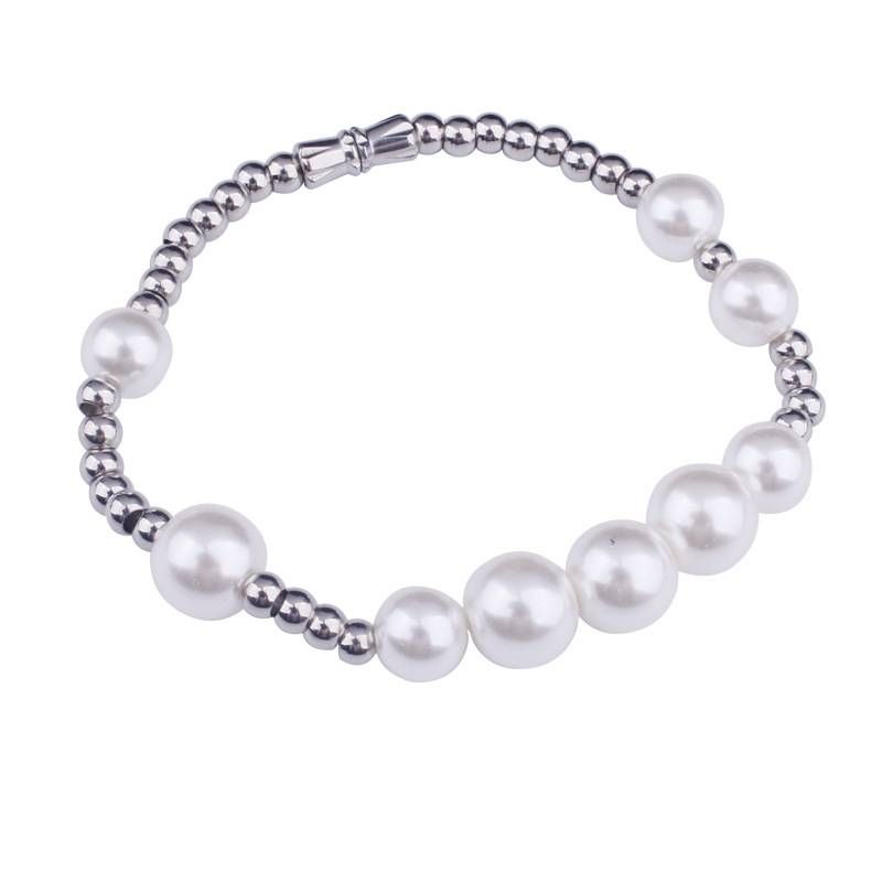 The Latest Batch Of Trendy Hip Hop Simple And Versatile Personality Handmade Pearl Couple Bracelet Light Luxury Exquisite_ipsvogv.com