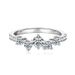 Same temperament, niche, high-end, full of sky stars. Mosang versatile, and pure silver rings are arranged for women_ipsvogv.com