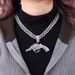Hip Hop Pistol Pendant Personalized Revoer, Unique Design, Men's Cuban Chain Necklace Jewelry_ipsvogv.com
