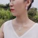 Simple Silver Zircon Necklace & Earrings Set - Women's Elegant Pendant Jewelry (Wholesale Bridal Gift, White Inlaid)_ipsvogv.com