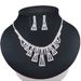 PERSONA BRIDE - Personalized Rhinestone Bridal Jewelry Set (Photography-Ready Necklace & Earrings)_ipsvogv.com