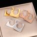 Individualized Titanium Steel Earrings With Cold Style, Geometric Versatile Fashionable And Elegant Earrings, Jewelry_ipsvogv.com