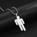 Hot Selling Street Hip-hop Billie Eilish Logo American Rapper Stainless Steel Men's Necklace_ipsvogv.com