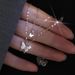 S999 Sterling Silver Double Layer Butterfly Necklace Female Niche Cold Style Sterling Silver Stacking Clavicle Chain 520 For Girlfriend_ipsvogv.com