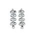 Fashion diamond studded rhinestone long multi layer water drop earrings for women jewelry_ipsvogv.com