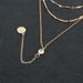 Popular Jewelry Cross Border Retro Alloy Flower Coin Pendant Multi Layer Clavicle Chain Necklace For Women_ipsvogv.com