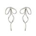 Sweet version of Korean Sen women's college style niche bow, high-end design, earrings, versatile_ipsvogv.com