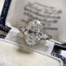 Cao Shi Handpiece 10 * 14mm Oval Zircon Dove Egg Engagement Ring_ipsvogv.com