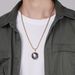 Praying hands prayer text stainless steel pendant prayer gesture titanium steel necklace_ipsvogv.com