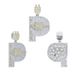 Men's Jewelry Plug Letter TALK Zircon Pendant Hip Hop Street Trend Necklace_ipsvogv.com