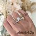 Cao Shi's Wheat Ear Geometric Design Pairs Delicate, Luxurious, High-end Rings With Fashionable Engagement Accessories_ipsvogv.com