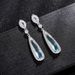 Cao Shi's Fashionable And Luxurious Exude A Water Droplet Style, Trendy Internet Celebrity Earrings, Long Korean_ipsvogv.com