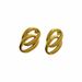 INS Electroplated Titanium Steel VINTAGE Double Circle Dancer Gypsy Earrings_ipsvogv.com