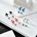 Bear Stainless Steel Jewelry Earrings Simple Cute Flat Beads Four Colors Women's Bear Earrings_ipsvogv.com