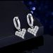 Women's Jewelry Silver Moissanite Earrings Full Of Diamonds Fashionable And Simple Light Luxury All Match High End Love Earrings_ipsvogv.com