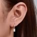Women's Jewelry 925 Sterling Silver Geometric Square Zircon Earrings Small Personality Earrings Earrings Temperament Ladies Earrings_ipsvogv.com
