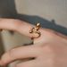 Irregular stacking ring color preservation business fashion OL ladies retro ring modern style real gold electroplating_ipsvogv.com