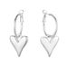 Unisex Hot Sales Real Gold Brass Electroplating Ins Style Personality Peach Heart Earrings Fashionable And Simple High End Earrings_ipsvogv.com