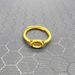 Brass Gold-plated Real Couple Ring, Internet Sand Gold 999 Cerebellar Tiger Ring_ipsvogv.com