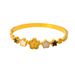Unisex light luxury high end five leaf flower titanium steel bracelet fashionable personality stainless steel bracelet versatile accessories_ipsvogv.com