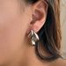 Unisex Real Gold Electroplated Titanium Steel Fine Polished Teardrop Fashionable Grape Gold And Silver Minimalist Earrings_ipsvogv.com