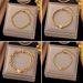 INS Style New Fashionable Versatile Gold Plated Titanium Steel Handmade Heart Pendant Hollow Bracelet Jewelry For Women_ipsvogv.com