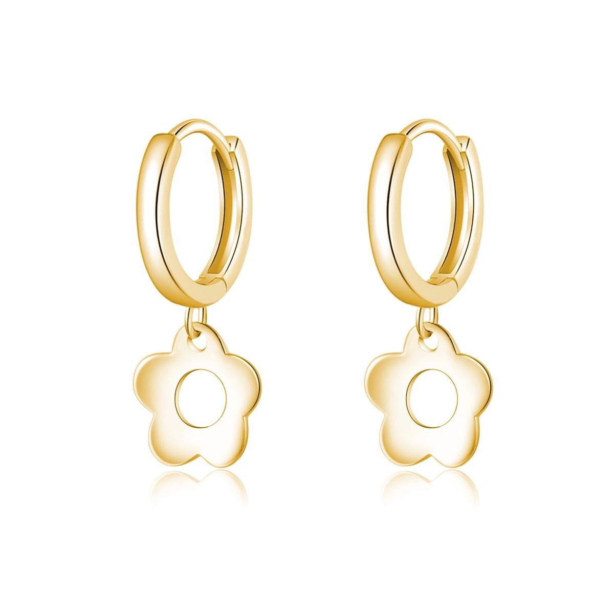 Women’s Jewelry Set Fashion New Style Cold Style Brass Real Gold Electroplated Flower Earrings For Women Personality Temperament Fashion Earrings_ipsvogv.com