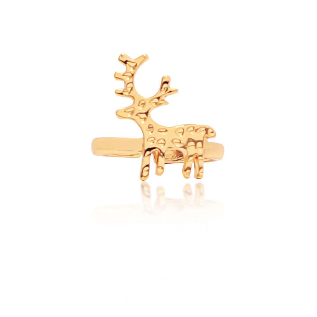 Unisex Simple Childlike Cute Santa Claus Christmas Tree Multi Style Cartoon Ring_ipsvogv.com
