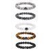 Beaded Bracelet White Turquoise Black Gallstone Tiger Eye Stone Volcanic Stone Map Stone 8mm Bracelet Men_ipsvogv.com