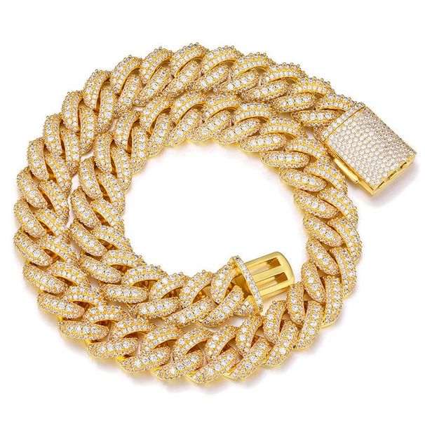 Men's Jewelry High Quality Necklace 18mm Bubble Chain Men's Necklace Hip Hop Trend Street Jewelry Necklace_ipsvogv.com