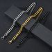 Yamaler Men Chain Plated Stainless Steel Hip Hop Geometric Cuban K Bracelet Fashion Jewellery_ipsvogv.com