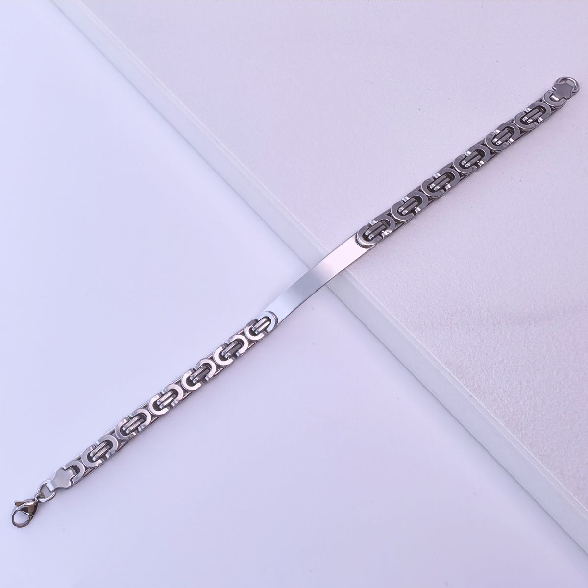 Men's Jewelry Back Shaped Hand Made Smooth Curved Stainless Steel Bracelet Titanium Steel Hand Jewelry Bracelet_ipsvogv.com