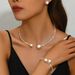 Fashion Simple Cross Border Hot Selling Bridal Jewelry Elegant Shiny Rhinestone Pearl Necklace Earrings Bracelet_ipsvogv.com