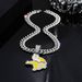 Fashion Jewelry Yellow And White Oil Drop Vikings Team Logo Pendant Single Pendant Personality Full Diamond Hip Hop Necklace_ipsvogv.com