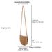 New Crossbody Handmade Woven Bag Casual Small Fresh Paper Rope Woven Bag Beach Vacation Beach Bag_ipsvogv.com